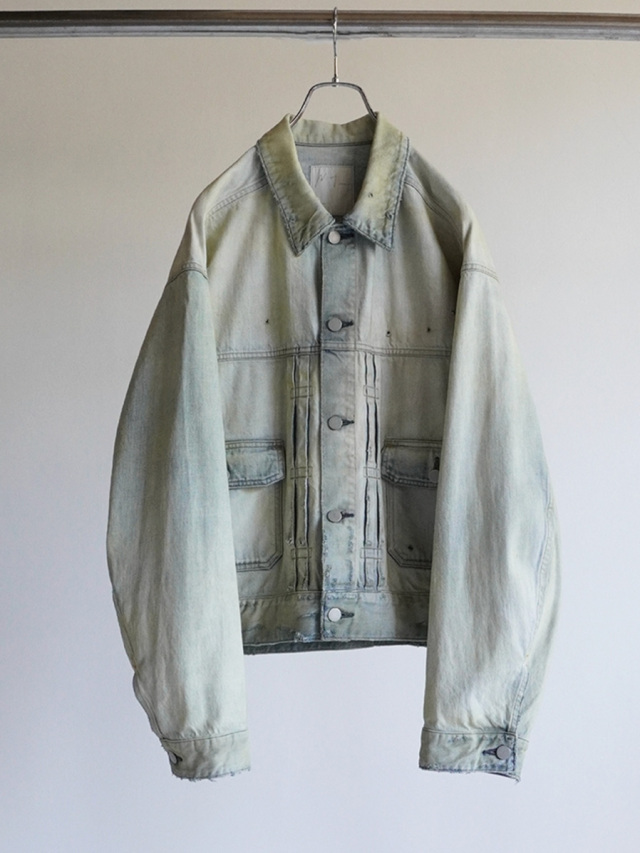 ANCELLM "CRASH DENIM JACKET type-2" - INDIGO