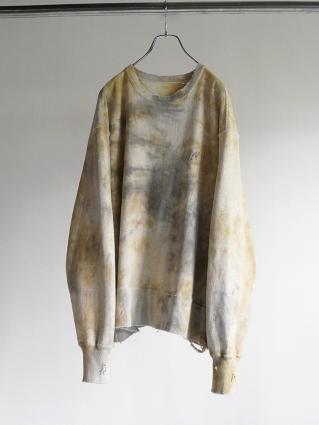 トップス 24SS ANCELLM MARBLING SWEAT SHIRT 2024SS】 ANCELLM (アンセルム) 