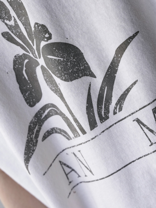 試着のみ　アンセルム  ANCELLM   IRIS T-SHIRT ホワイト 2024SS】 ANCELLM (アンセルム) 