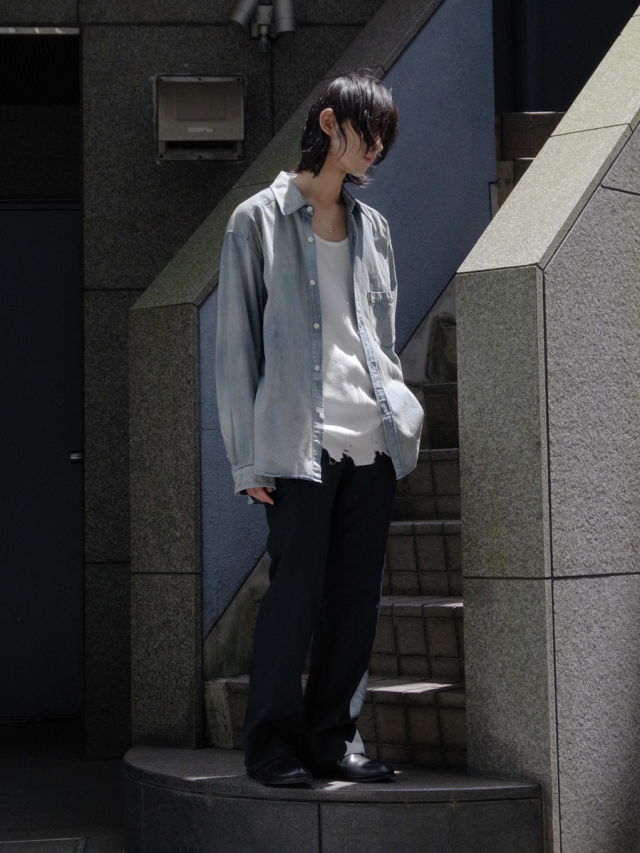新品 25aw アンセルム デニム ドレス シャツ 1 新品 25aw アンセルム デニム ドレス シャツ 1 - メルカリ
