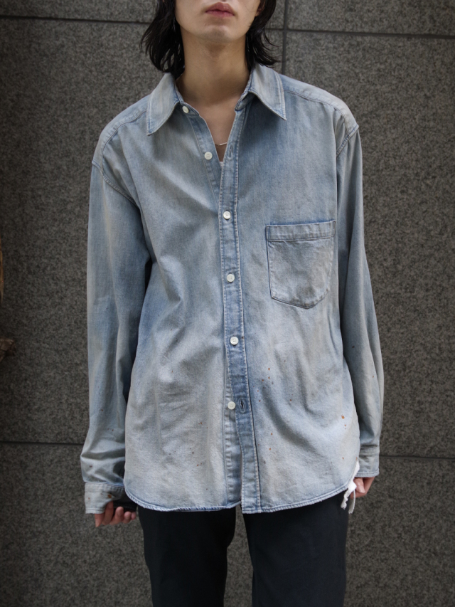 ANCELLM "DENIM DRESS SHIRTS" - INDIGO