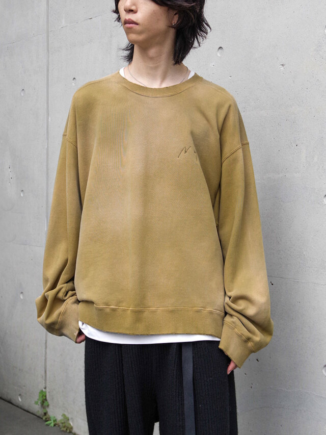 ANCELLM "UNEVENNESS SWEAT SHIRT" - MOSS
