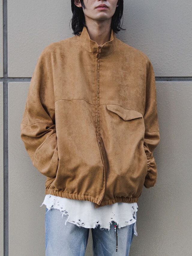ジャケット・アウター argue Cocoon Coat Vest Sugar Cane Down Vest with Leather Yoke Panel Men's Winter