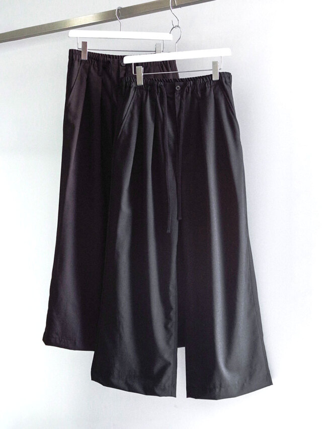 パンツ 25AW ANCELLM / SHOE CUT SLACKS(BLACK) SHOE CUT SLACKS(BLACK) – ANCELLM