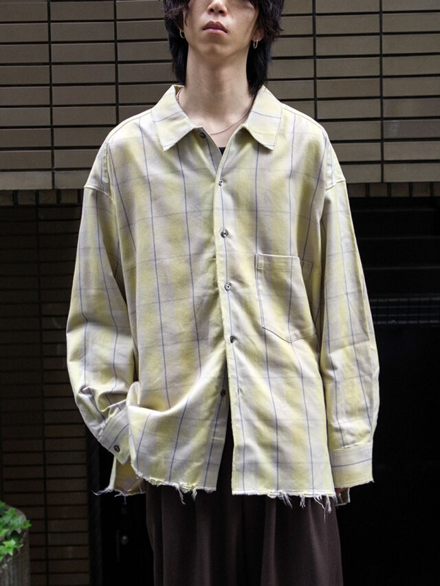 ANCELLM "C/R CHECK SHIRT" - YELLOW