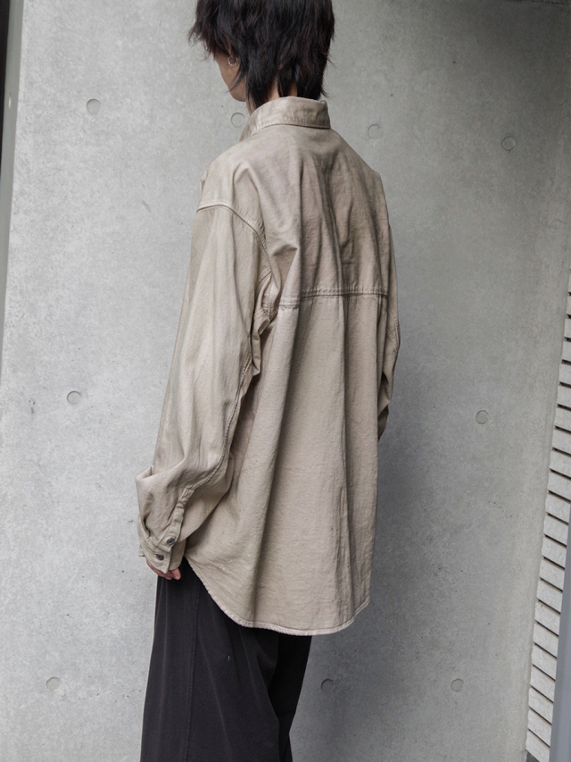 新品 25aw アンセルム デニム ドレス シャツ 1 ANCELLM(アンセルム) 24SSDENIM DRESS SHIRTデニムドレスシャツ