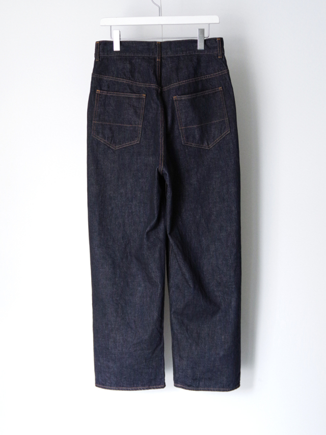 ANCELLM タペルドデニムパンツ ブラック サイズ1 ANCELLM（アンセルム）＞24AW 7/20(土)発売 デニムパンツ