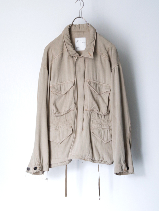 SUEDE SILK JACKET　ANCELLM ANCELLM - SILK SUEDE FIELD JACKET | SAND | フィールド