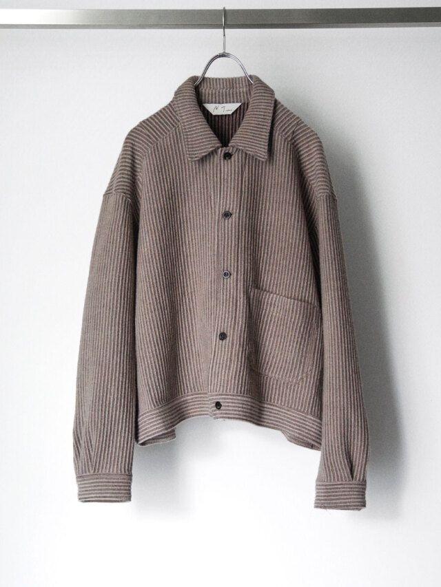 ANCELLM "WOOL CORDUROY WORK SHIRT JACKET" - SAND