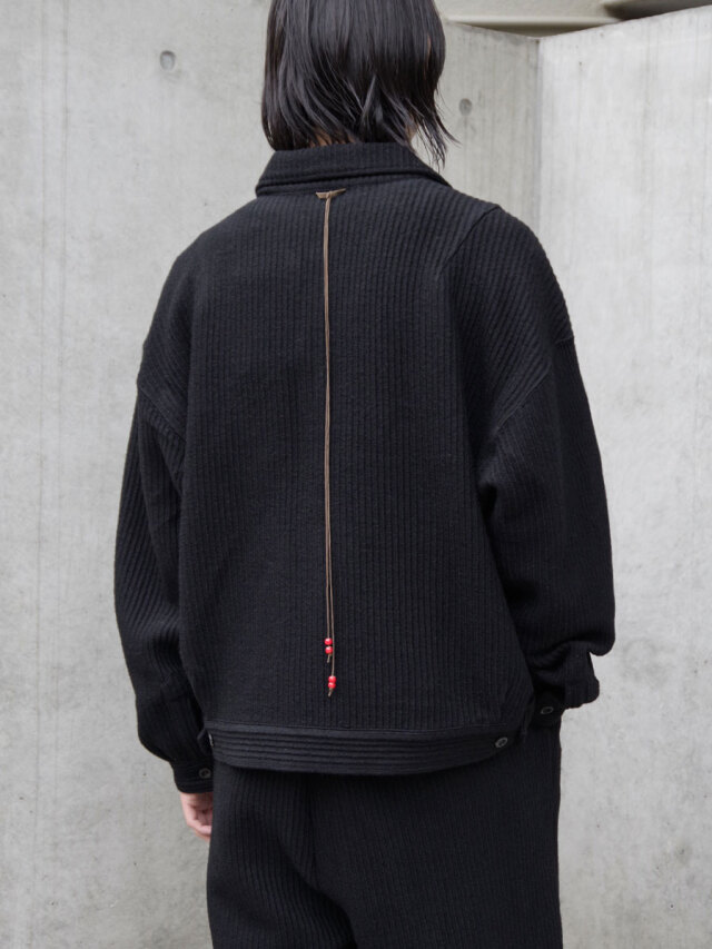 アンセルム WOOL CORDUROY WORK SHIRT JACKET WOOL CORDUROY WORK SHIRT JACKET(BLACK) – ANCELLM