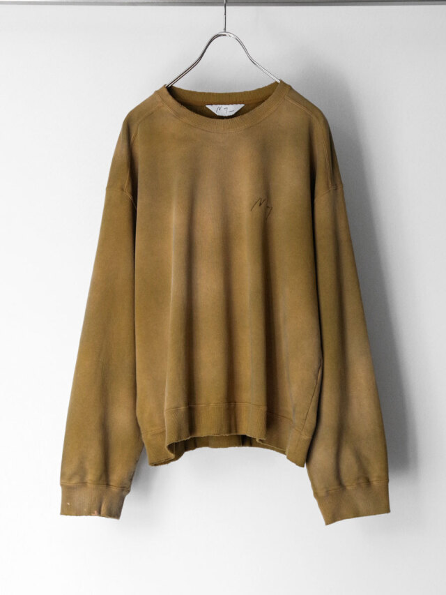 ANCELLM "UNEVENNESS SWEAT SHIRT" - MOSS