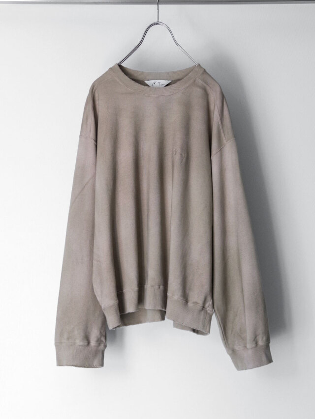 ANCELLM "UNEVENNESS SWEAT SHIRT" - SAND