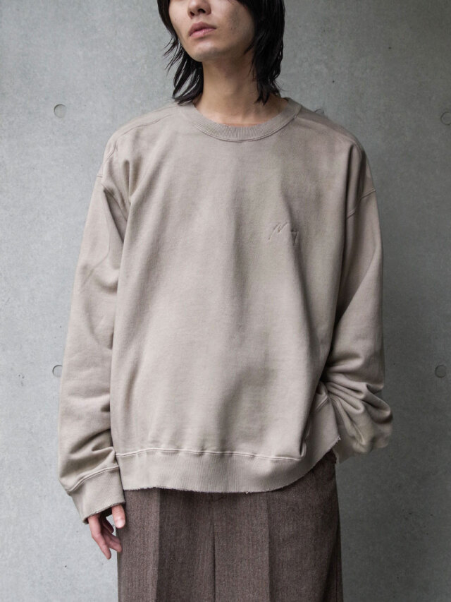 ANCELLM "UNEVENNESS SWEAT SHIRT" - SAND