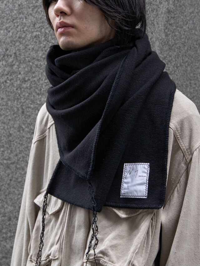 ANCELLM "WOOL BLANKET SCARF"