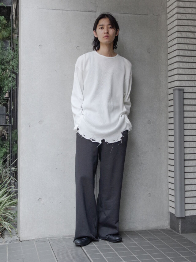 25AW ANCELLM TUCK SWEAT PANTS GRAY サイズ1 2025AW】 ANCELLM (アンセルム) 