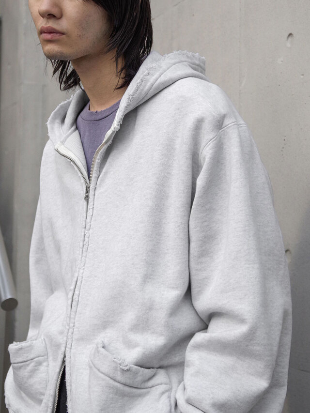 25SS 新品 ANCELLM アンセルム ZIPUP HOODIE WHITE ANCELLM/アンセルム/ZIP UP HOODIE | GARDEN（ガーデン