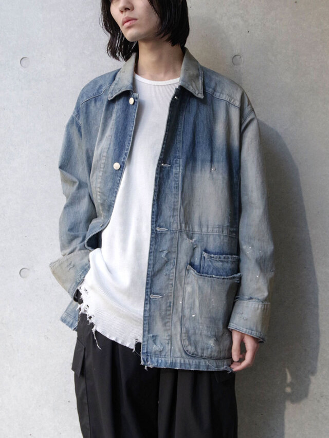 ANCELLM "DENIM COVERALL" - INDIGO