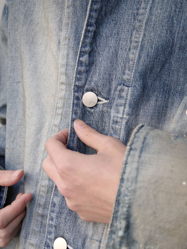 未使用 ANCELLM アンセルム 25SS デニムジャケット サイズ1 未使用 ANCELLM アンセルム 25SS デニムジャケット ANC-JK49