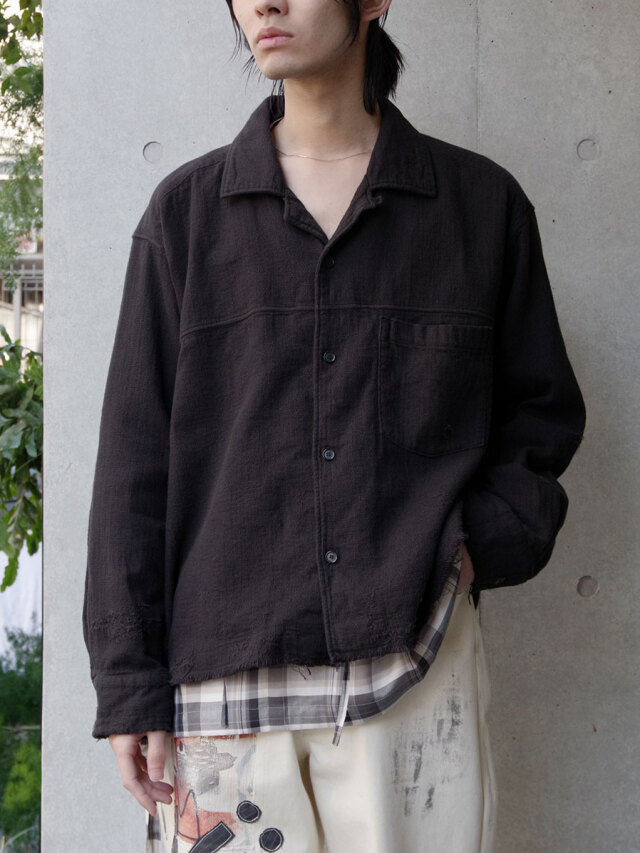 ANCELLM "DOUBLEGAUZE SHIRT"