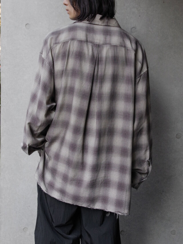 ancellm 25ss チェックシャツ ancellm 25ss チェックシャツ