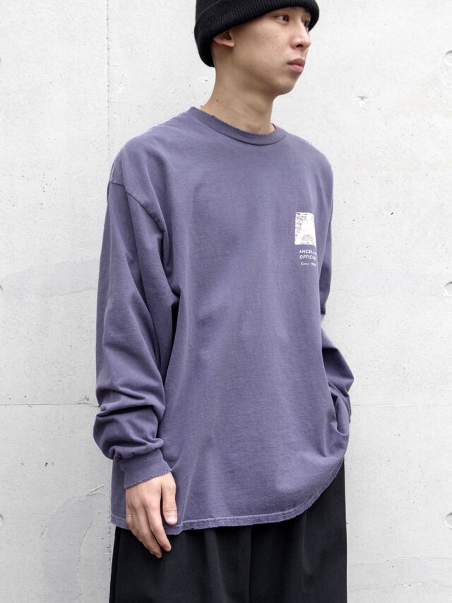 ANCELLM "LOGO LS T-SHIRT" - PURPLE