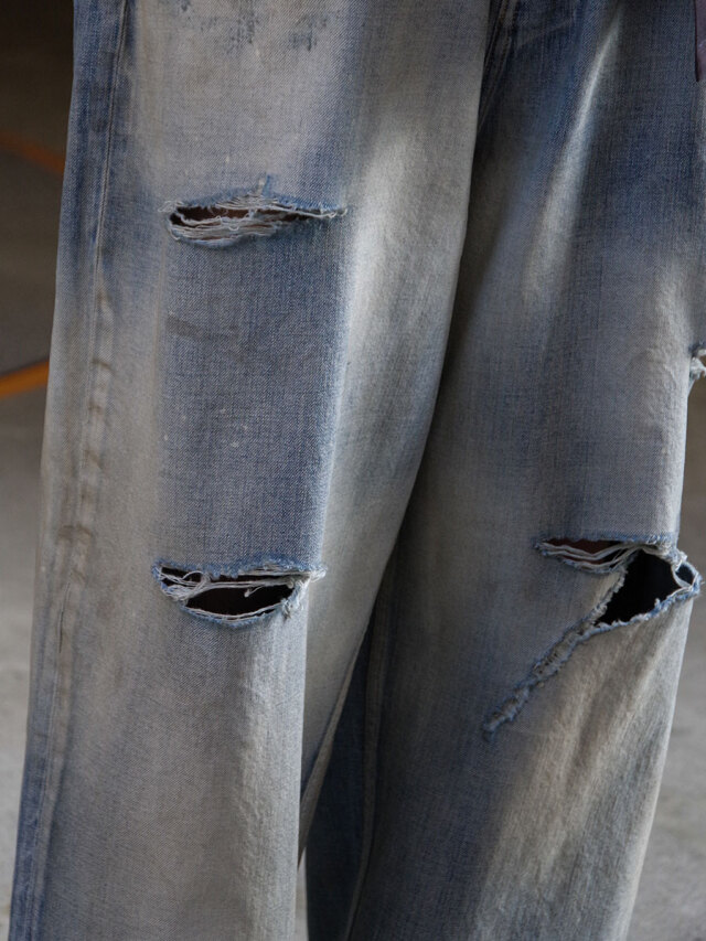 パンツ ANCELLM 25SS DAMAGE WIDE 5P DENIM PANTS ANCELLM (アンセルム) 