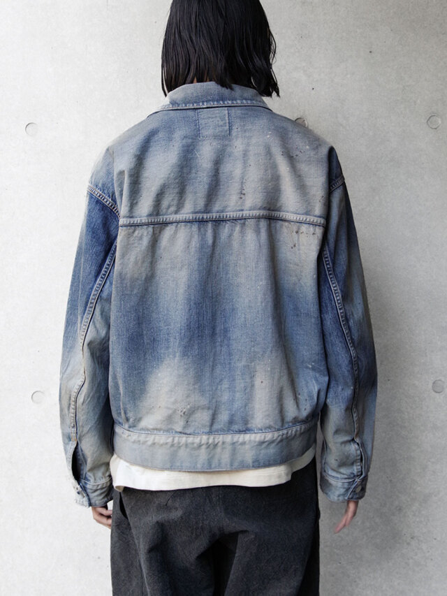 ジャケット・アウター 25SS ancellm AGING DENIM JACKET ANCELLM》 25SS New Delivery ANC-JK49 AGING DENIM JACKET
