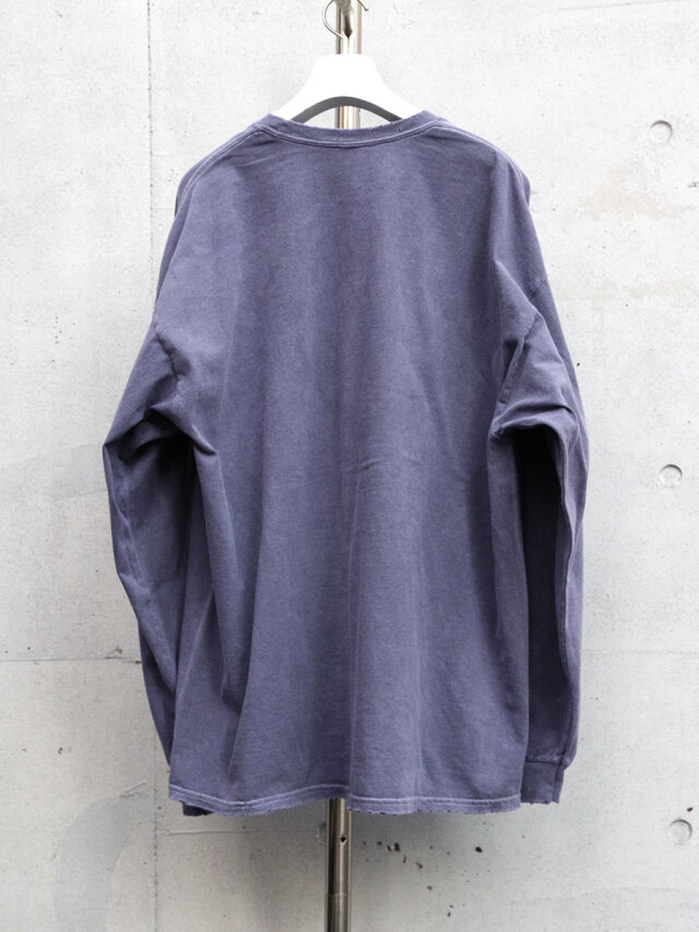 トップス ANCELLMEMBROIDERY DYED T-SHIRT |PURPLE ANCELLM EMBROIDERY DYED T-SHIRT PURPLE 2025SS 通販ページ