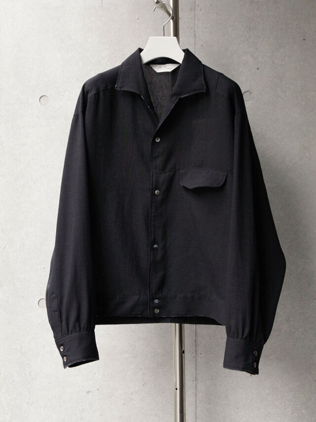ジャケット・アウター ancellm DENIM OPEN COLLAR SHIRT 2025SS】 ANCELLM 