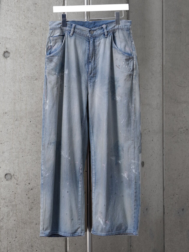 パンツ ANCELLM LIGHT OZ WIDE DENIM 25SS ANCELLM - LIGHT OZ WIDE STRAIGHT DENIM PANTS | INDIGO