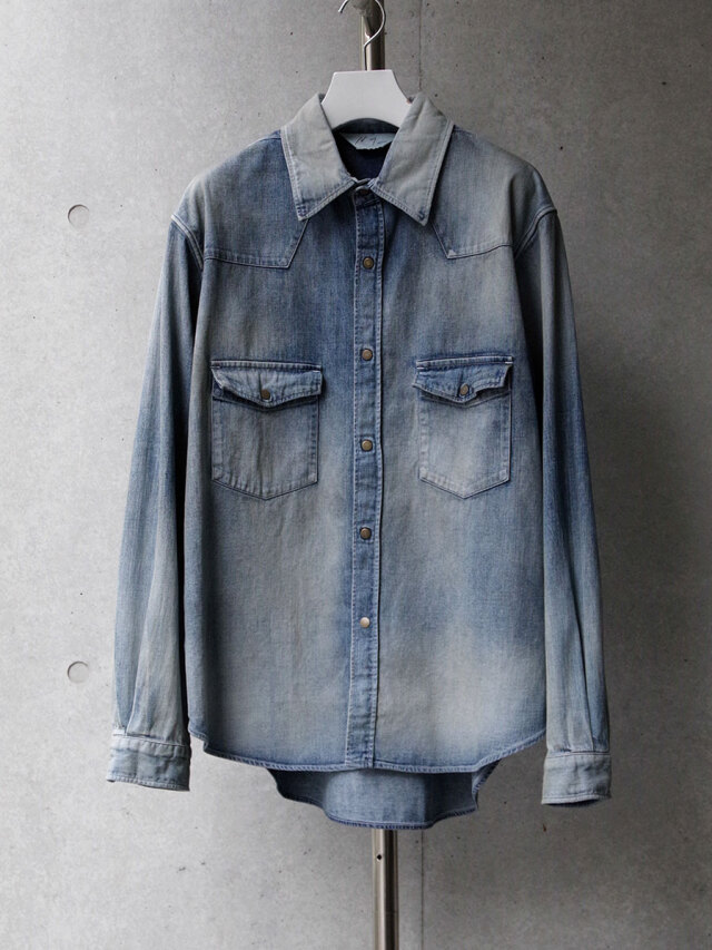 ANCELLM "DENIM WESTERN SHIRT" - INDIGO