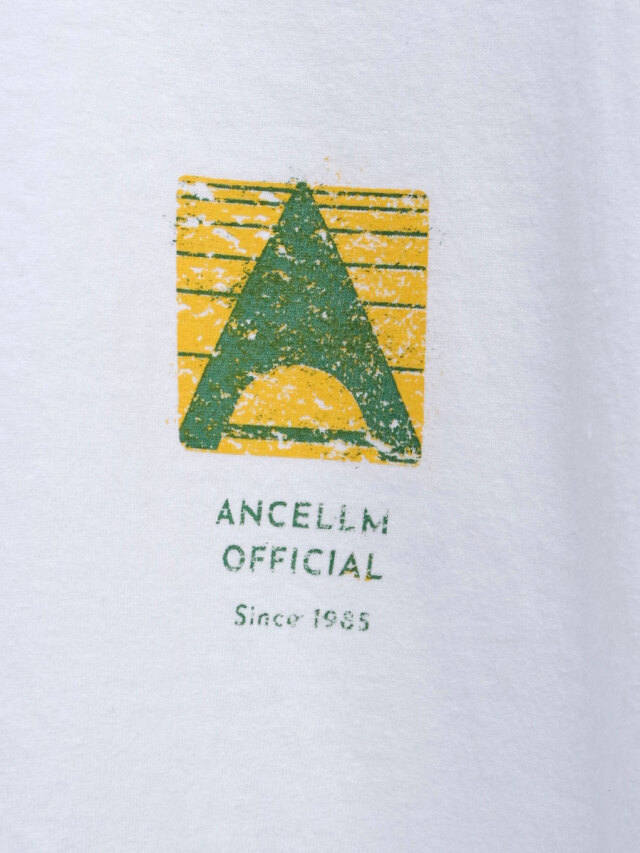 ancellm ホワイト ロゴ　ロングスリーブ Tシャツ 25SS 2025SS】 ANCELLM (アンセルム) 