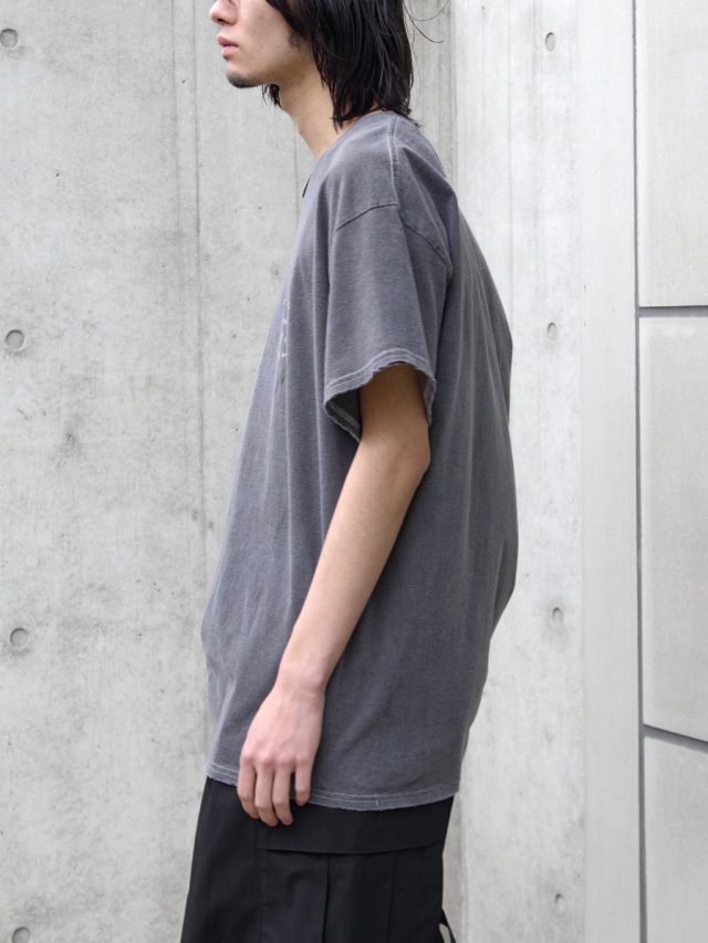 正規 25SS ANCELLM ABSTRACT T-SHIRT 824P▲ ANCELLM | アンセルム PAINTER T-SHIRT(L.GRAY) / ペインターTEE