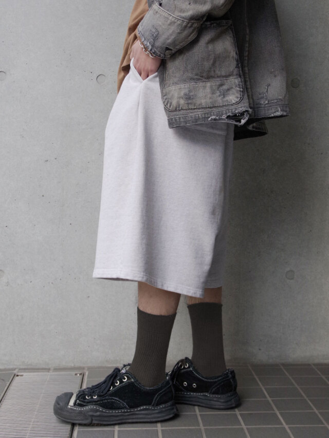 パンツ 25SS ancellm 3/4 TUCK SWEAT SHORTS 2025SS】 ANCELLM (アンセルム) 