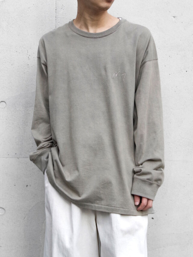 ANCELLM "UNEVENNESS LS T-SHIRT" - SAND