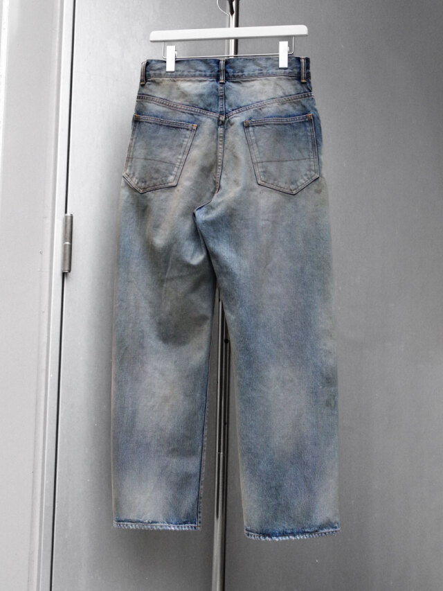 ☆美品☆ANCELLM USEDSTRAIGHT 5P DENIM PANTS ANCELLM - USED STRAIGHT 5P DENIM PANTS | BLACK | デニム