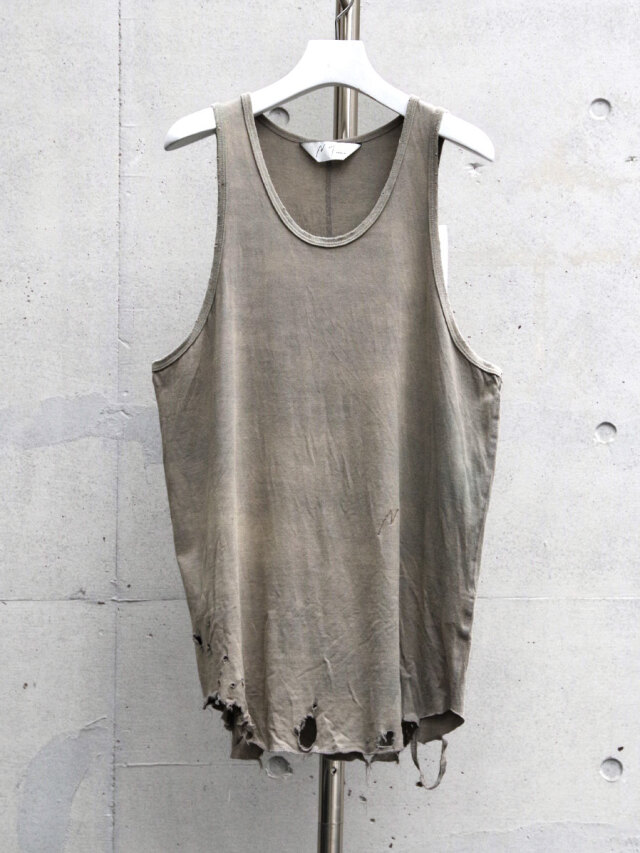 25SUMMER ANCELLM DAMAGE TANK TOP 1サイズ 2025SUMMER】 ANCELLM (アンセルム) 