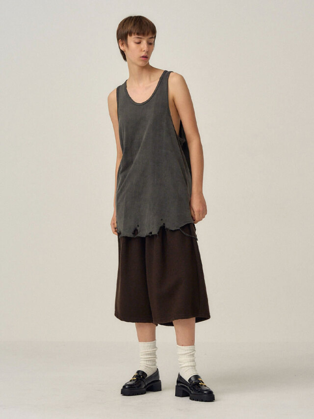 25SUMMER ANCELLM DAMAGE TANK TOP 1サイズ 25SUMMER ANCELLM DAMAGE TANK TOP 1サイズ（ANCELLM/アンセルム