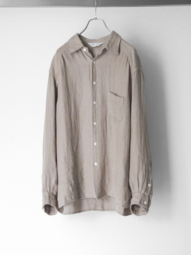 ANCELLM "LINEN OVER SHIRT" - BEIGE