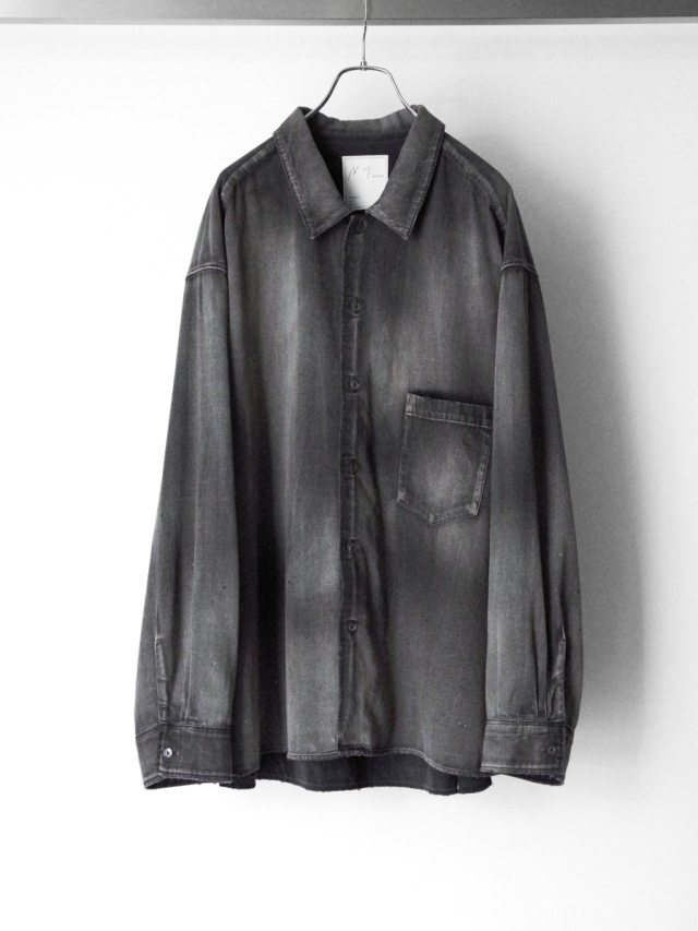 ANCELLM "L.T OZ DENIM SHIRT" - BLACK