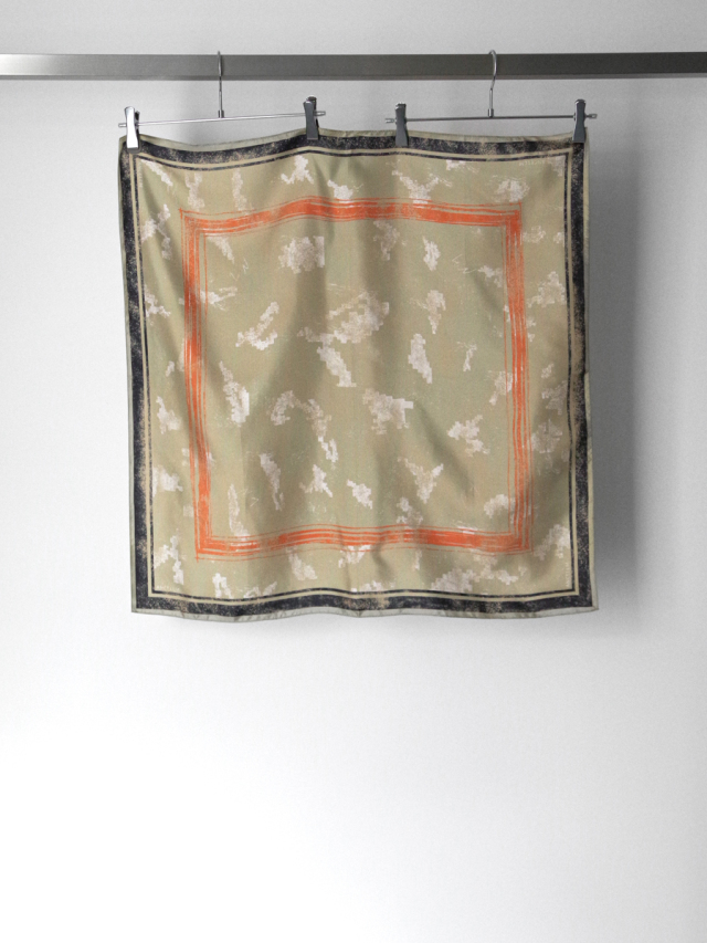 ANCELLM "SILK SCALF" - BEIGE