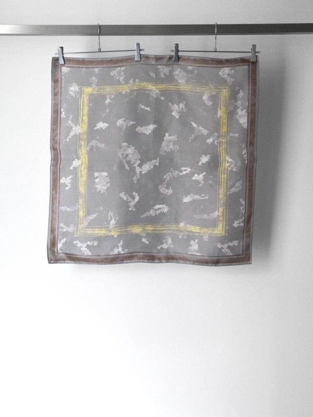 ANCELLM "SILK SCALF" - GRAY
