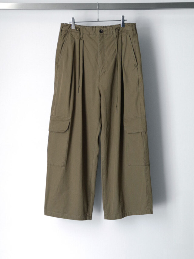 ANCELLM "POPLIN CARGO PANTS" - OLIVE