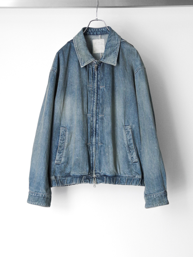 ANCELLM "AGING DENIM TUCK JACKET" - INDIGO
