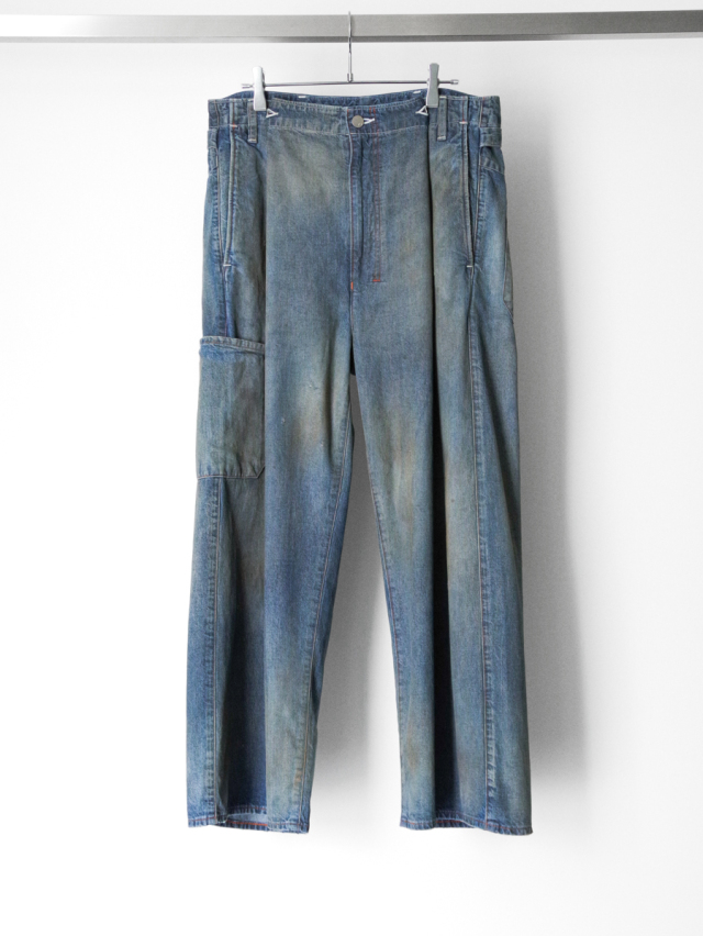 ANCELLM "DENIM PAINTER PANTS" - INDIGO