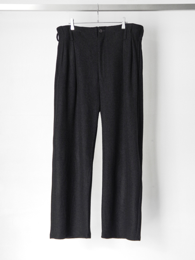 ANCELLM "WOOL CUT SLACKS" - BLACK