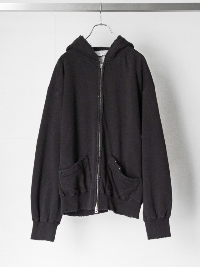 ANCELLM "ZIP UP HOODIE" - BLACK
