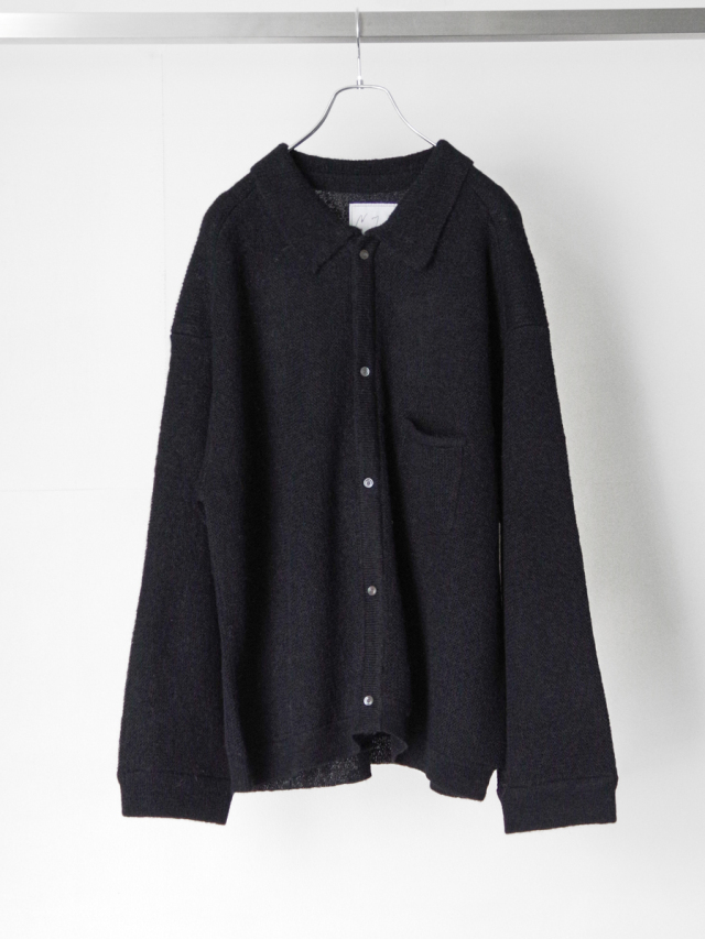 ANCELLM "KNIT SHIRT" - BLACK