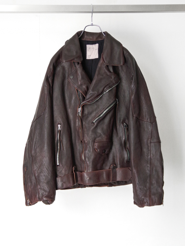 ANCELLM "AGING H.L BELTED JACKET" - D.BRICK