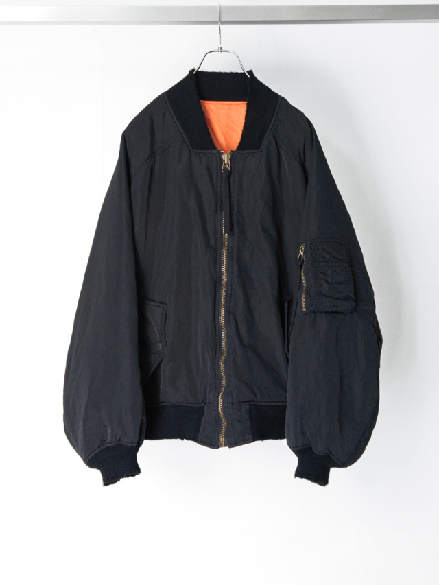ANCELLM "AGING BOMBER JACKET" - BLACK